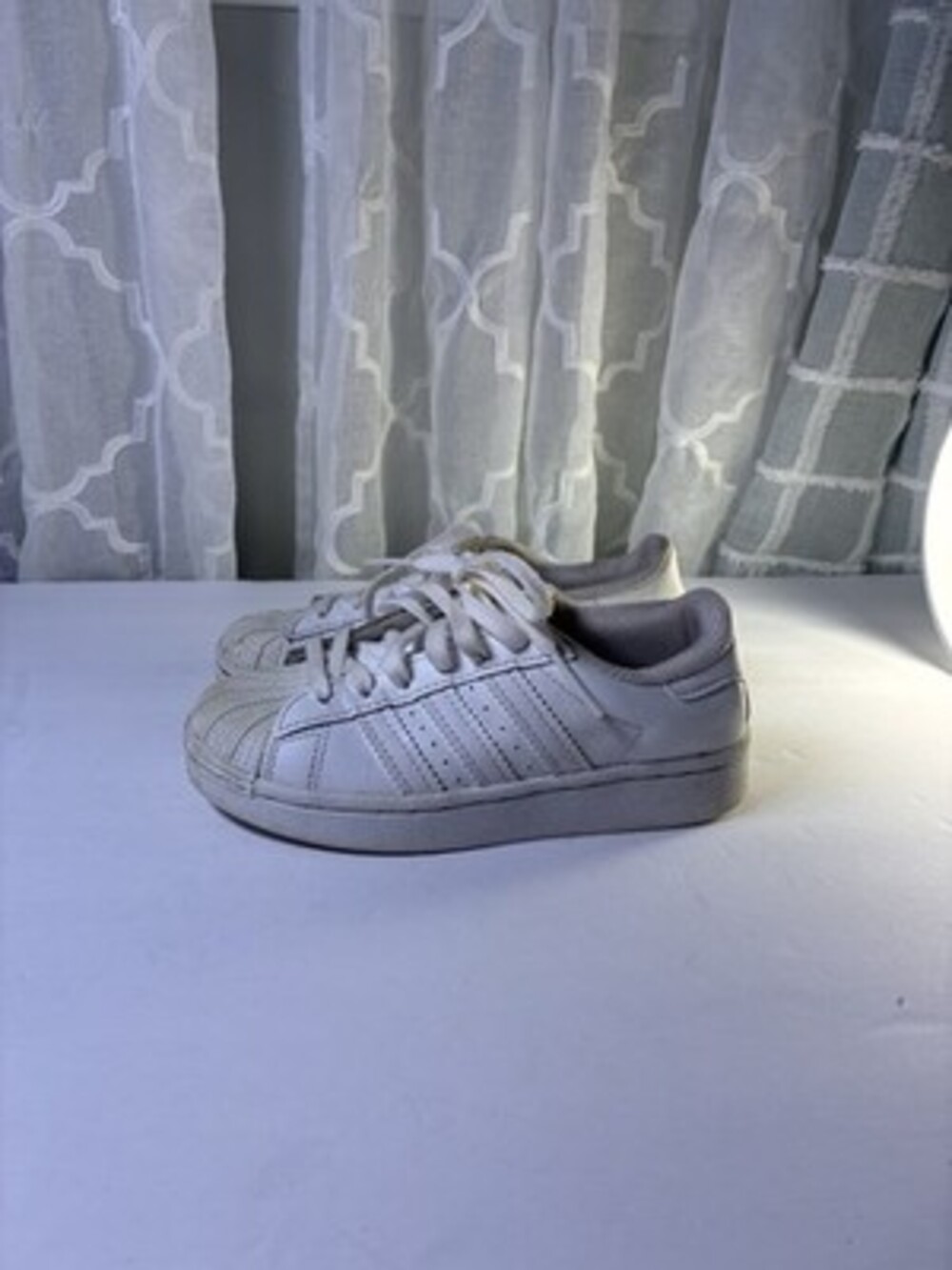 Adidas Original Super Stan Smith Shoes Super Star Leather Kids Size 11k White